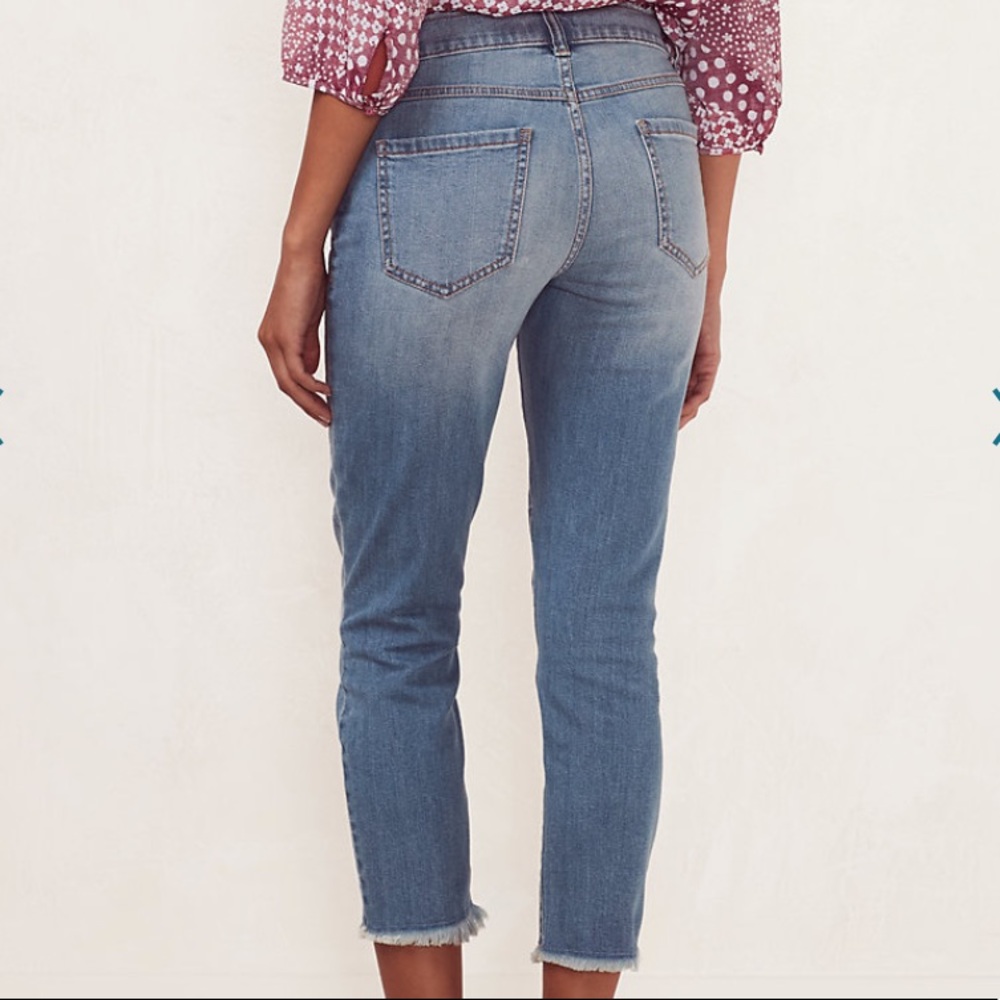 Lauren Conrad Skinny Capri Jeans, Size 12